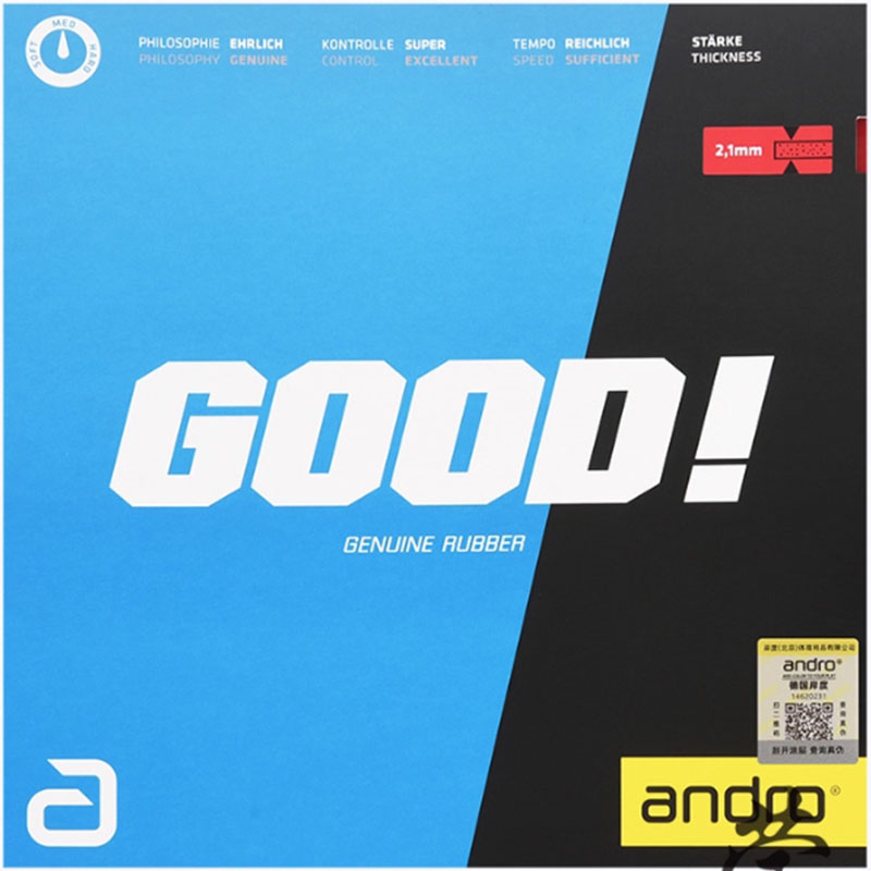 Table Tennis Club - Andro GOOD Tischtennisbelag Nicht klebrig, hohe