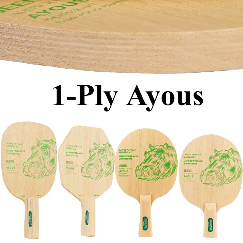 Table Tennis Japanese - JEELS Green Hippo 1-lagiges Ayous Tischtennisschlägerholz