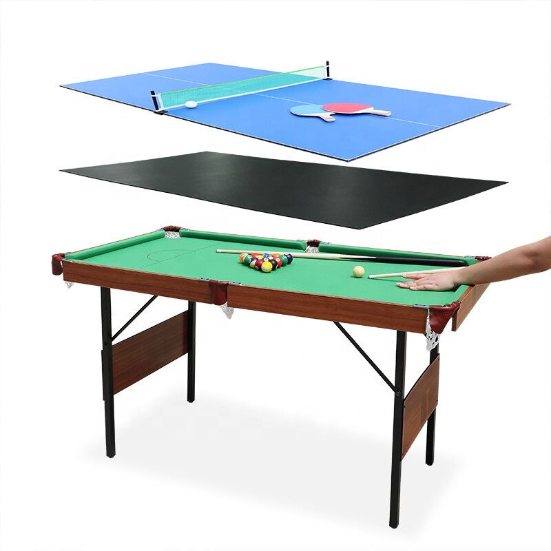 Table Tennis For Kids - 3-in-1 Multifunktions-Snooker-, Billard-, Tischtennis- und Esstisch
