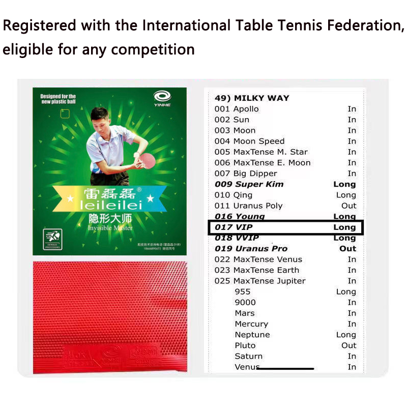YINHE Lange Noppen OX Tischten – Table Tennis Club Bewertung und Preis