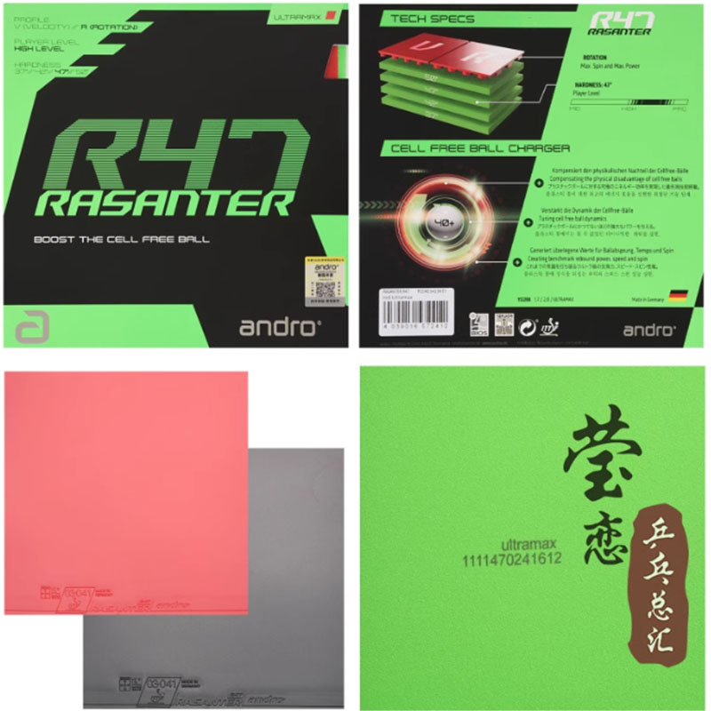 Andro Rasanter R45 47 50 C45 4 – Table Tennis Club Bewertung und Preis